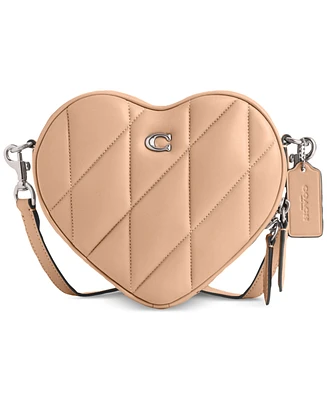 Coach Quilted Leather Heart Crossbody