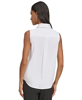 Karl Lagerfeld Paris Women's Embellished Bib Shirt