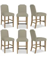 Hinsen 6pc Counter Height Chair Set