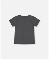 Boy T-Shirt With Print Dark Grey