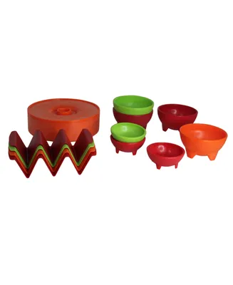 Imusa 6.8" Durable Plastic Taco Fiesta Set