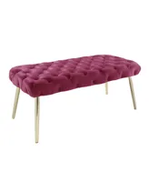 Nicole Miller Shannyn Velvet Bench