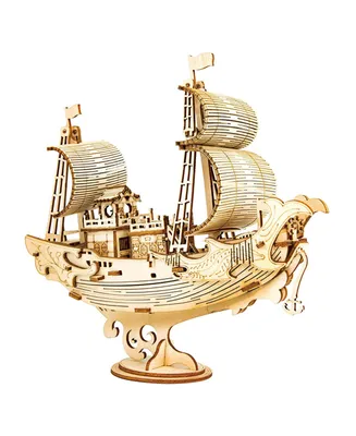 Diy 3D Puzzle - Japanese Diplomatic Ship - 91pcs