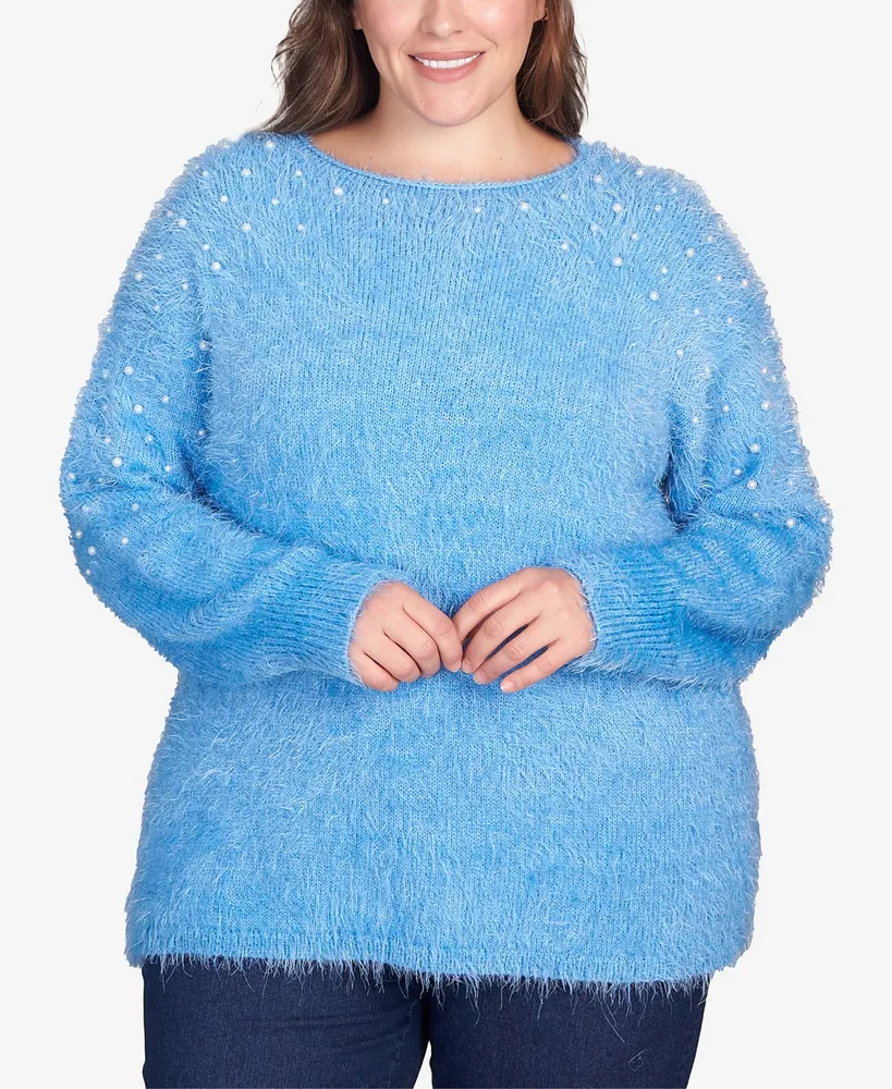 Women's Mockneck Eyelash Sweater, Created for Macy's