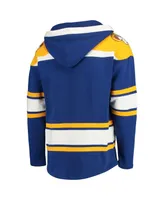 Men's '47 Brand Royal Los Angeles Rams Lacer V-Neck Pullover Hoodie