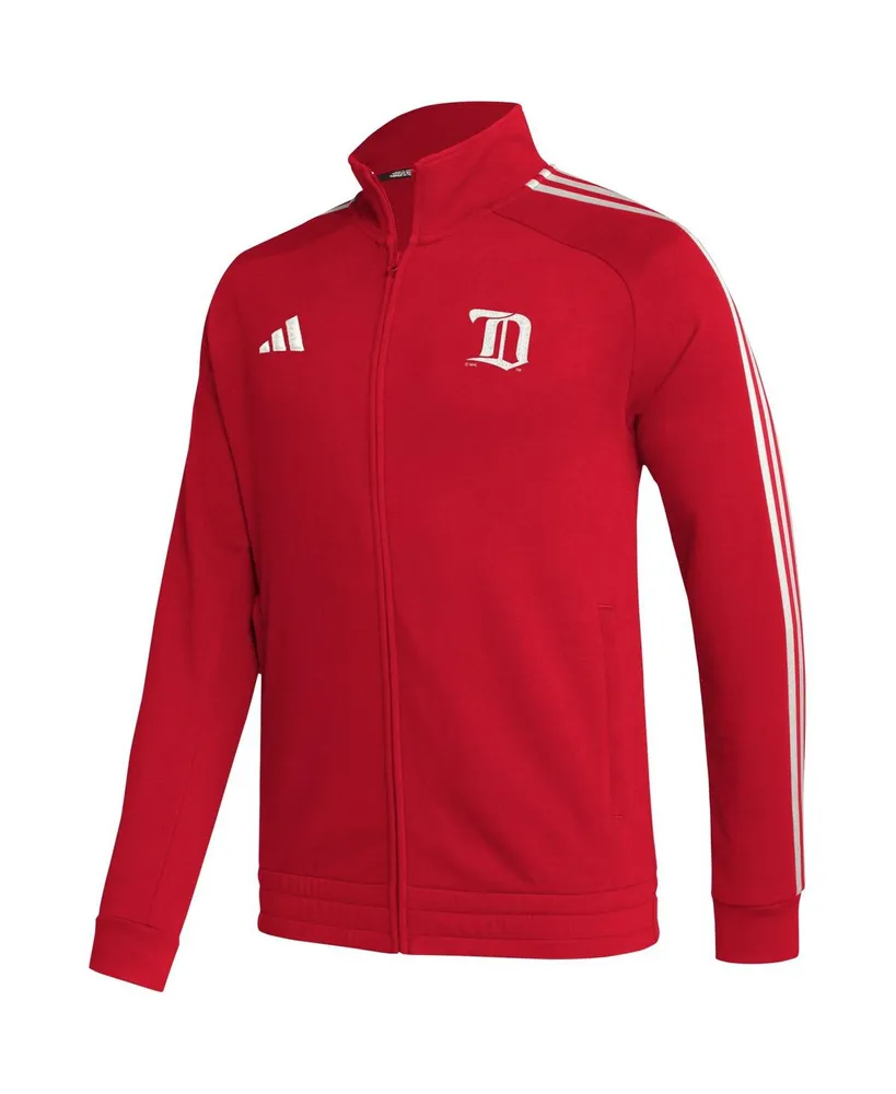Men's adidas Red Detroit Wings Raglan Full-Zip Track Jacket