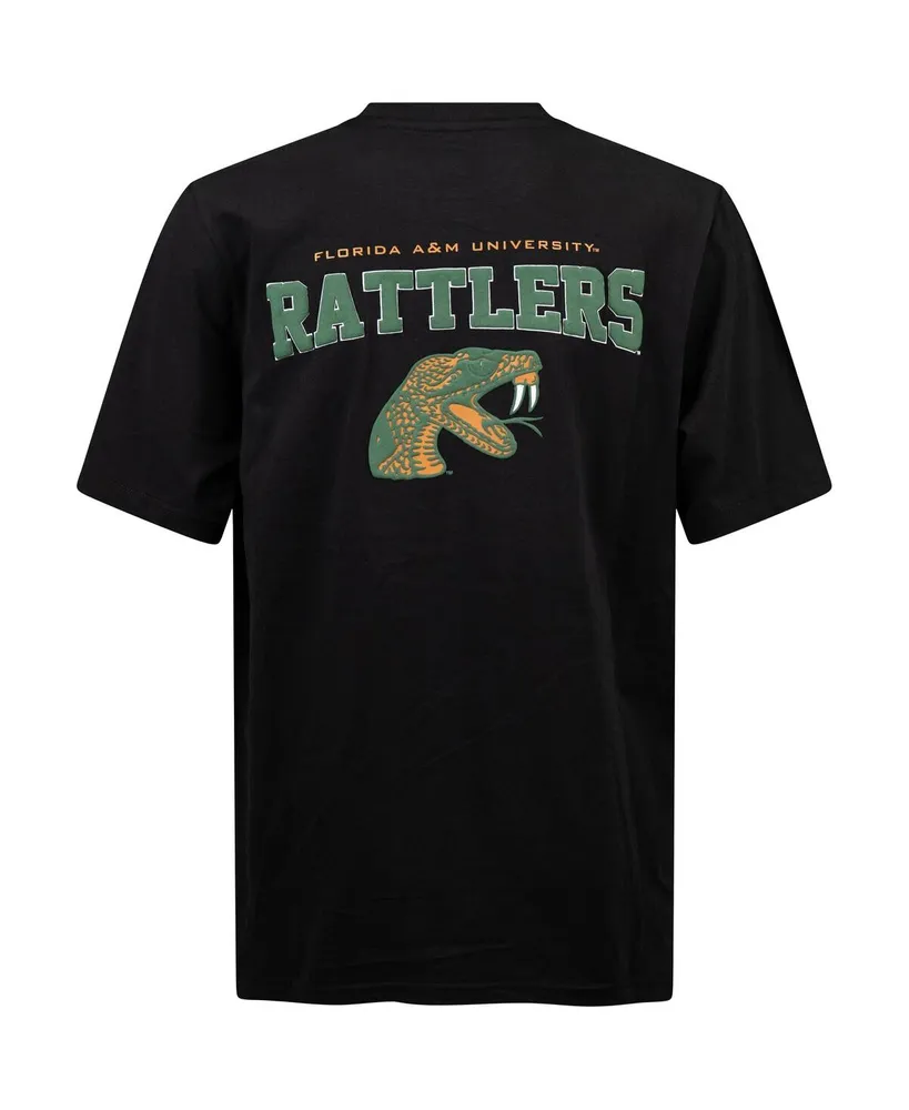 Men's Fisll Black Florida A&M Rattlers Applique T-shirt