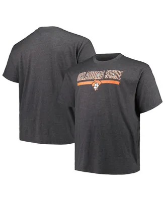 Men's Profile Heather Charcoal Oklahoma State Cowboys Big and Tall Team T-shirt