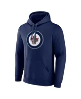 Men's Fanatics Navy Winnipeg Jets Primary Logo Pullover Hoodie