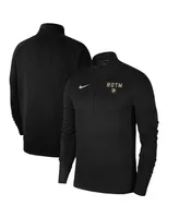 Men's Nike Black Army Black Knights 2023 Rivalry Collection Pacer Performance Quarter-Zip Jacket