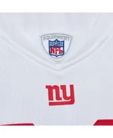 Men's Mitchell & Ness Michael Strahan White New York Giants Legacy Replica Jersey