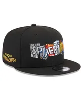 Men's New Era Black Spider-Man Titles 9FIFTY Snapback Hat