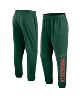 Men's Fanatics Green Minnesota Wild Chop Block Fleece Sweatpants