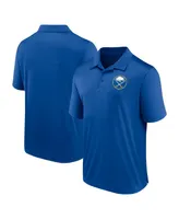 Men's Fanatics Royal Buffalo Sabres Left Side Block Polo Shirt