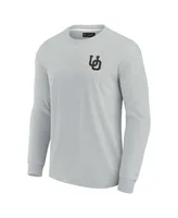 Men's and Women's Fanatics Signature Gray Oregon Ducks Super Soft Long Sleeve T-shirt