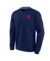 Men's and Women's Fanatics Signature Navy St. Louis City Sc Super Soft Fleece Crew Pullover Sweatshirt