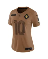 Women's Nike Cooper Kupp Brown Distressed Los Angeles Rams 2023 Salute To Service Limited Jersey