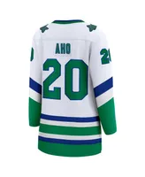 Women's Fanatics Sebastian Aho White Carolina Hurricanes Whalers Premier Breakaway Jersey