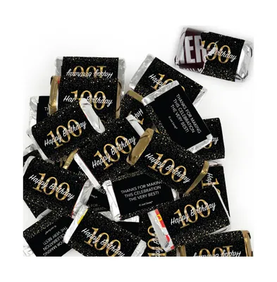 Pcs 100th Birthday Candy Party Favors Hershey's Miniatures Chocolate - No Assembly Required