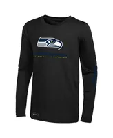 Men's Black Seattle Seahawks Agility Long Sleeve T-shirt