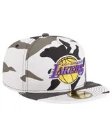 Men's New Era Los Angeles Lakers Snow Camo 59FIFTY Fitted Hat