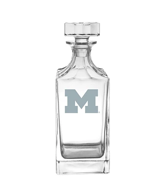 Michigan Wolverines Etched Decanter