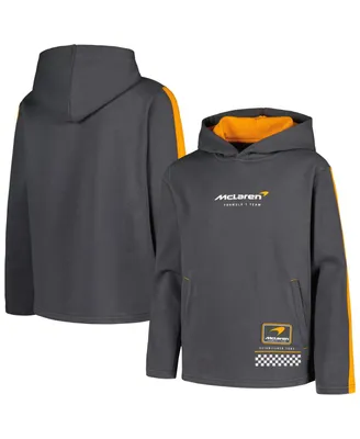 Big Boys Gray McLaren F1 Team French Terry Pullover Hoodie