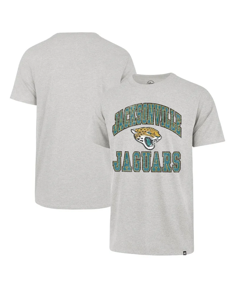 Men's '47 Brand Gray Distressed Jacksonville Jaguars Play Action Franklin T-shirt