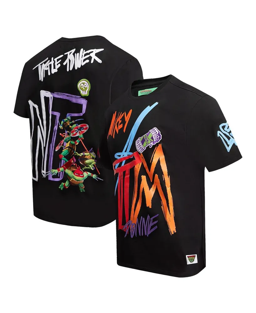 Men's and Women's Freeze Max Black Teenage Mutant Ninja Turtles Turtle Power Graphic T-shirt