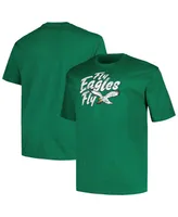 Men's Fanatics Kelly Green Distressed Philadelphia Eagles Big and Tall Gridiron Classics Local T-shirt