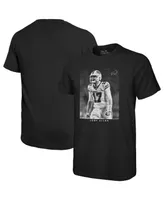 Men's Majestic Threads Josh Allen Black Buffalo Bills Oversized Player Image T-shirt