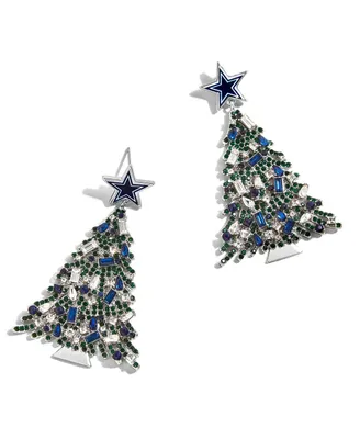 Men's and Women's BaubleBar Dallas Cowboys Christmas Tree Dangling Earrings - Silver