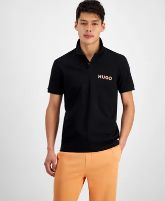 Hugo by Boss Men's Regular-Fit Logo-Print Polo Shirt, Created for Macy's
