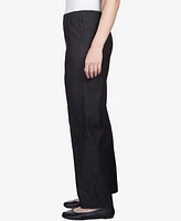 Alfred Dunner Classics Denim Pull-On Straight-Leg Pants