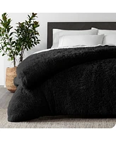 Bare Home Shaggy Faux Fur Duvet Cover