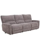 Deklyn 106" 3-Pc. Zero Gravity Fabric Sofa with 3 Power Recliners, Created for Macy's