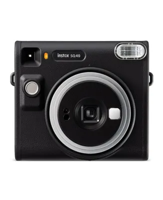 Fujifilm instax Square SQ40 Selfie Mode Easy-To-Operate Analog Camera (Black)