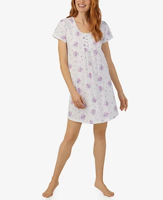 Aria Women's Cap Sleeve Sleepshirt Nightgown