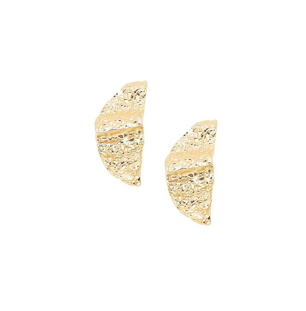 Sohi Women's White Wing Drop Earrings