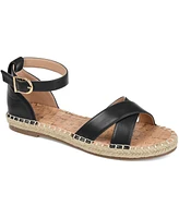 Journee Collection Women's Lyddia Espadrille Flat Sandals