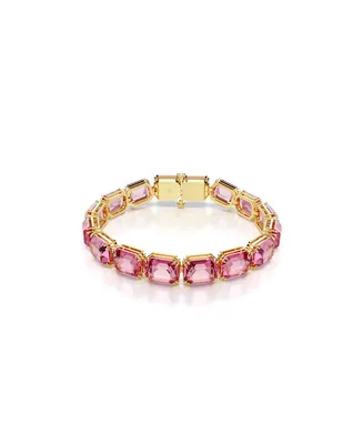 Swarovski Octagon Cut, Pink, Gold-Tone Millennia Bracelet