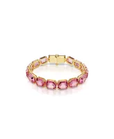 Swarovski Octagon Cut, Pink, Gold-Tone Millennia Bracelet