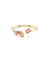 Swarovski Mixed Cuts, Pink, Gold-Tone Gema Bangle Bracelet