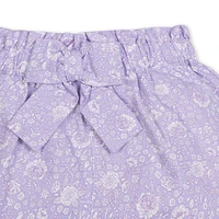 Hope & Henry Girls' Pull-On Cinched Waist Linen Short