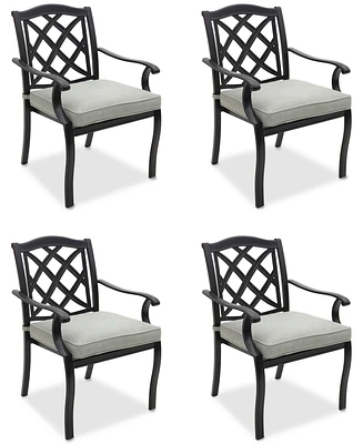 Wythburn Mix and Match Lattice Outdoor Dining Chairs, Set of 4, Created for Macy's