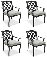Wythburn Mix and Match Lattice Outdoor Dining Chairs, Set of 4, Created for Macy's