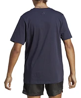 adidas Men's Essentials Single Jersey Big Logo Short Sleeve Crewneck T-Shirt