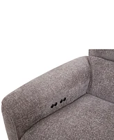 Deklyn 129" 6-Pc. Zero Gravity Fabric Sectional with 3 Power Recliners & 1 Console, Created for Macy's