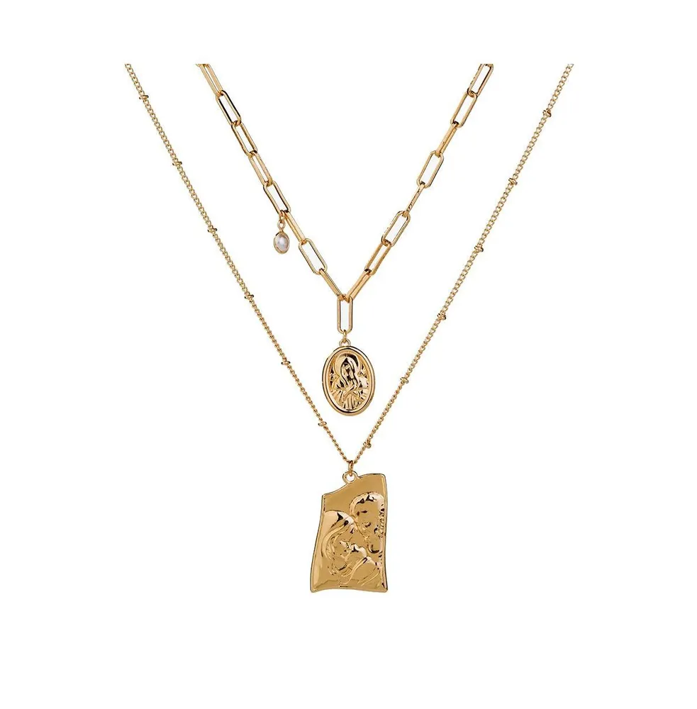 Giani Bernini Initial Disc Layered Pendant Necklace in Sterling Silver,  Created for Macy's | Montebello Town Center