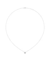 LuvMyJewelry Oval Opal Gemstone Round Natural Diamond 14K White Gold Birthstone Necklace